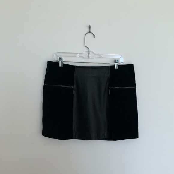 UO Cooperative Bernice Suede Leather Skirt Size 12 - Picture 7 of 9